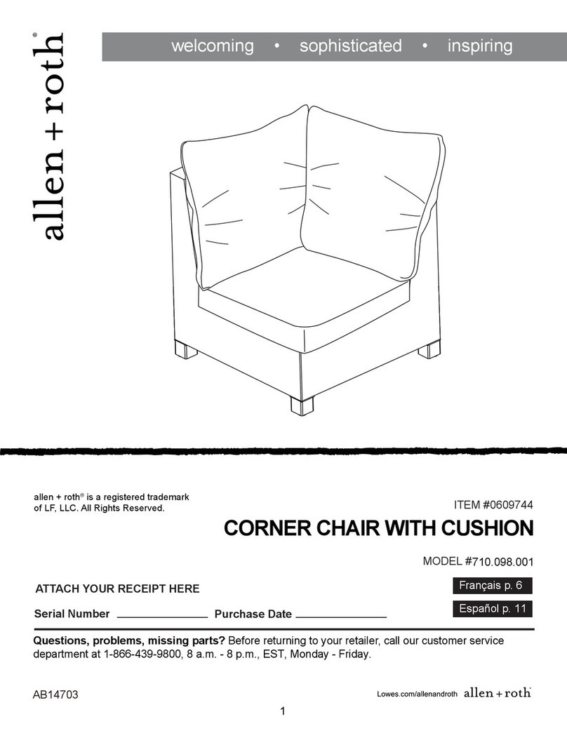 Allen + Roth 710.098.001 User manual Allen + Roth 710.098.001 User manual