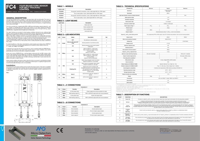 Micro Detectors FC4 installation manual