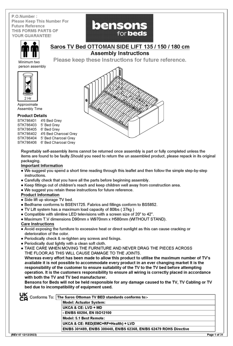 Bensons for Beds STK786401 Assembly instructions Bensons for Beds STK786401 Assembly instructions