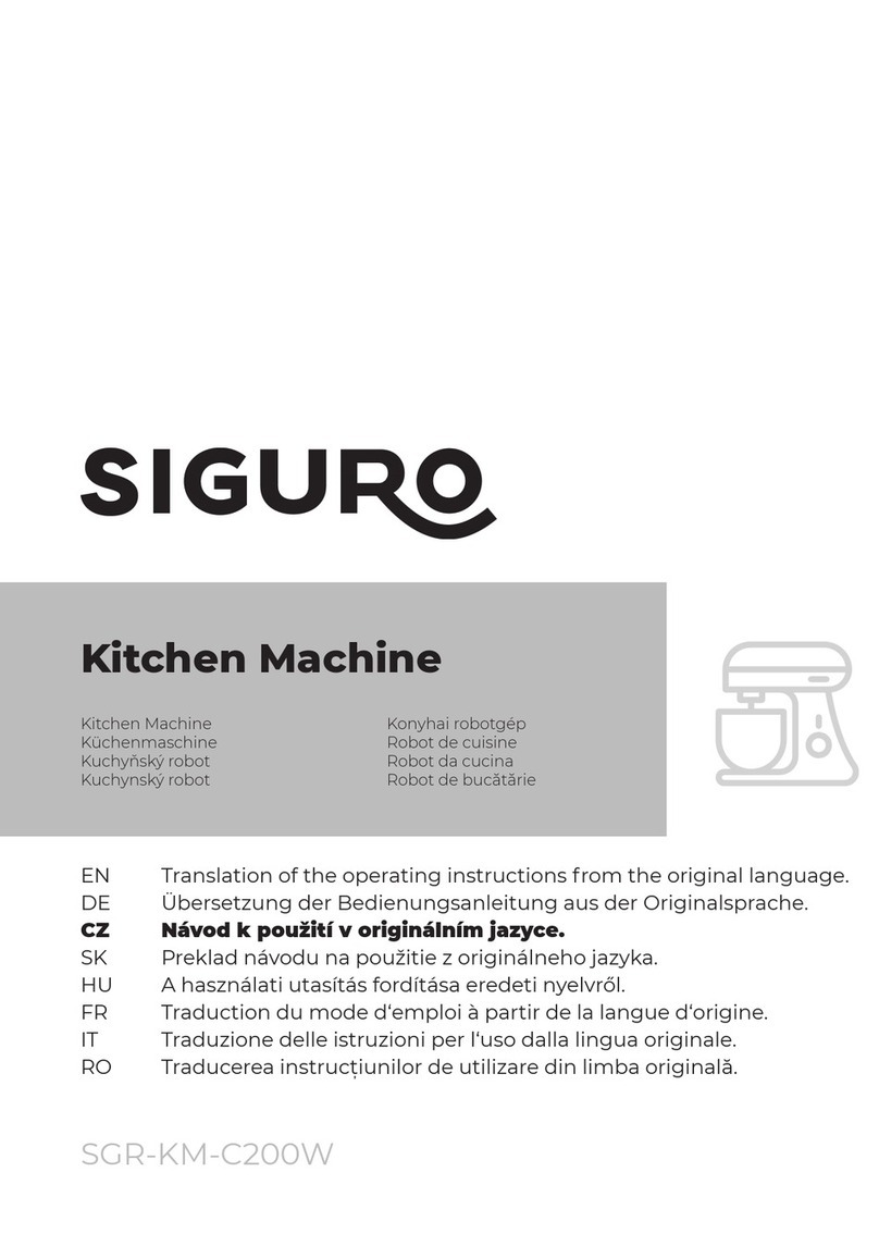 SIGURO SGR-KM-C200W Translation of the operating instructions