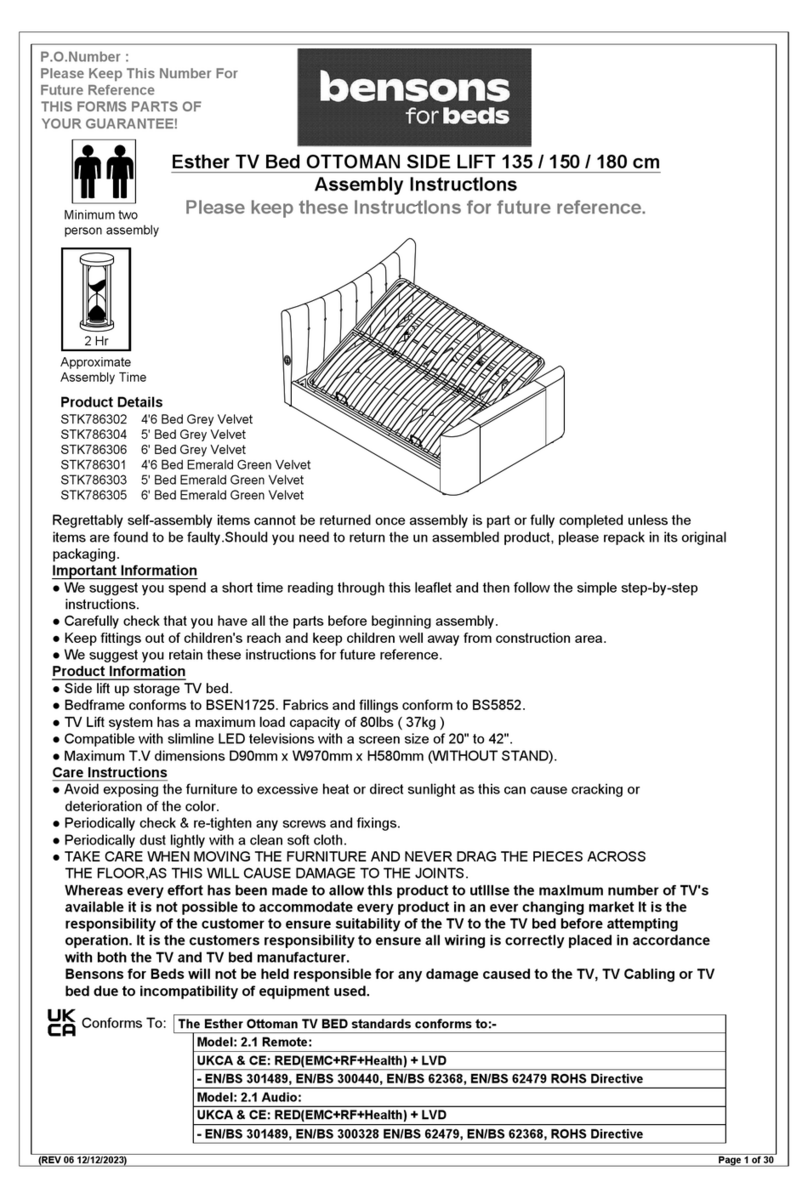 Bensons for Beds STK786302 User manual