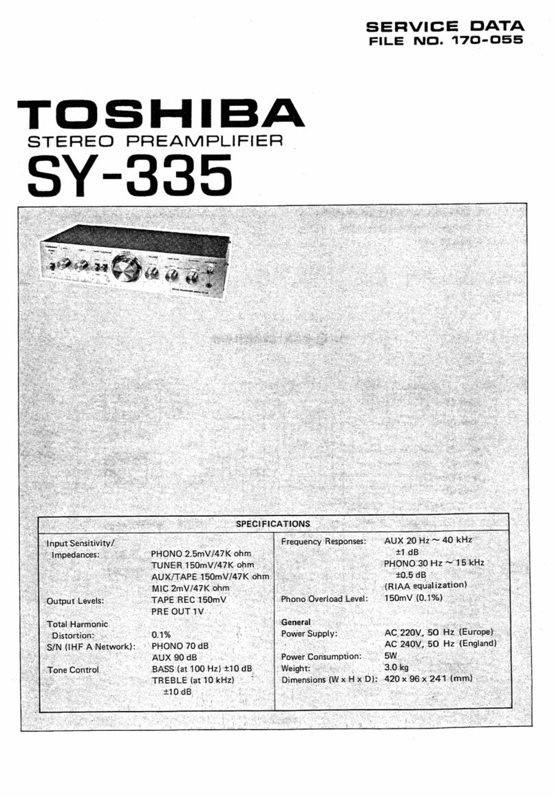 Toshiba SY-335 User manual