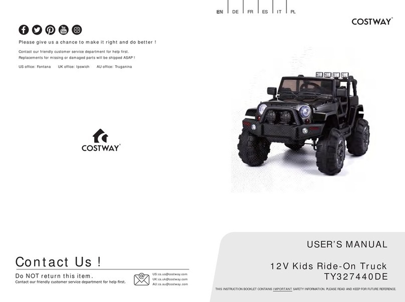 Costway TY327440DE user manual