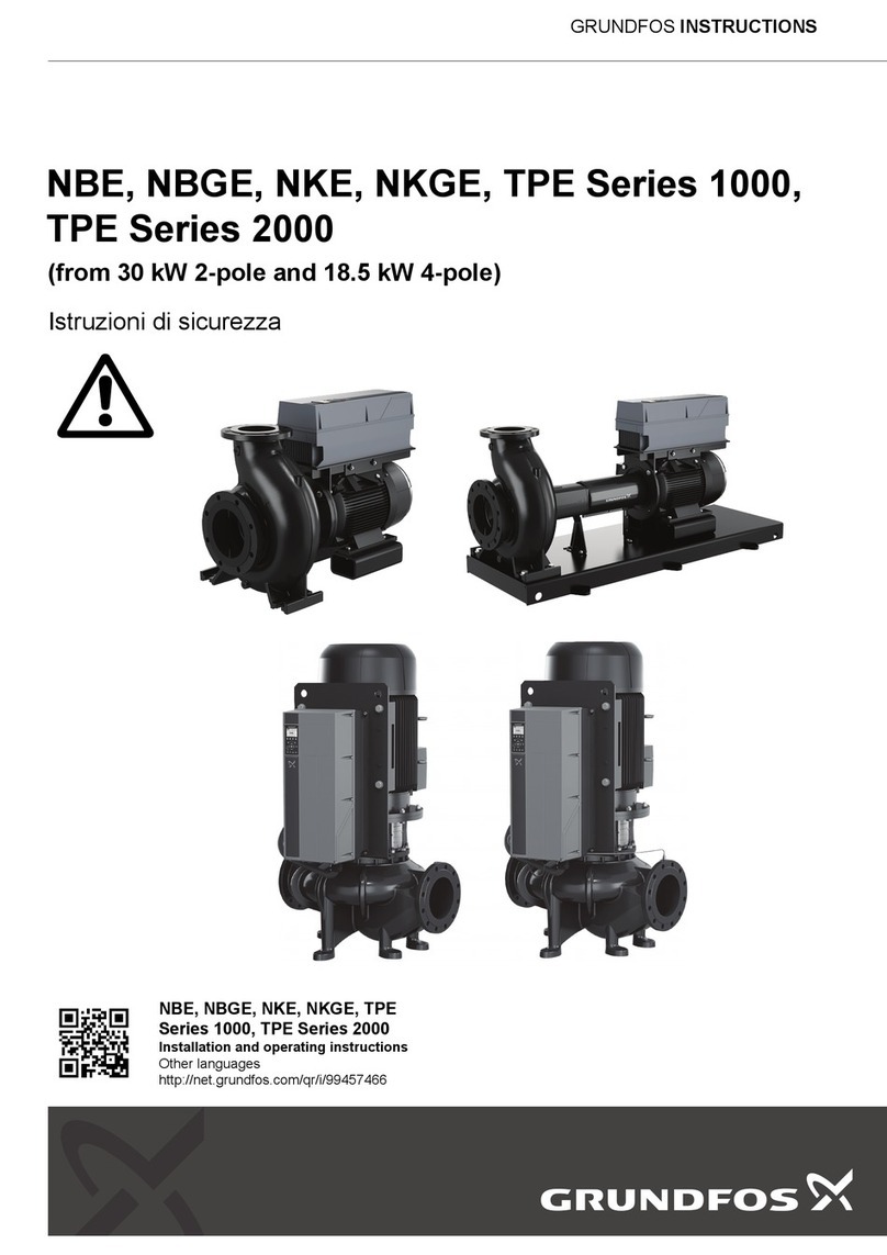 Grundfos TPE 1000 Series User manual Grundfos TPE 1000 Series User manual
