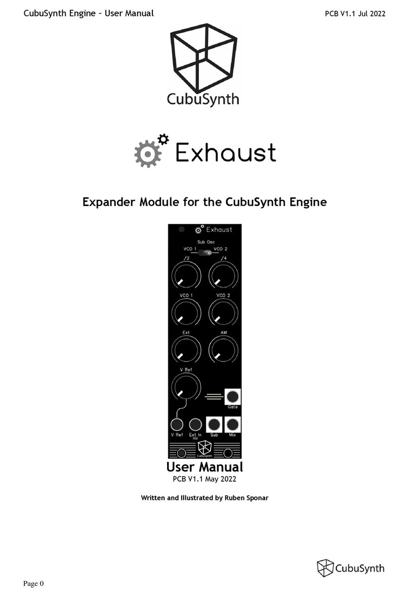 CubuSynth Exhaust User manual