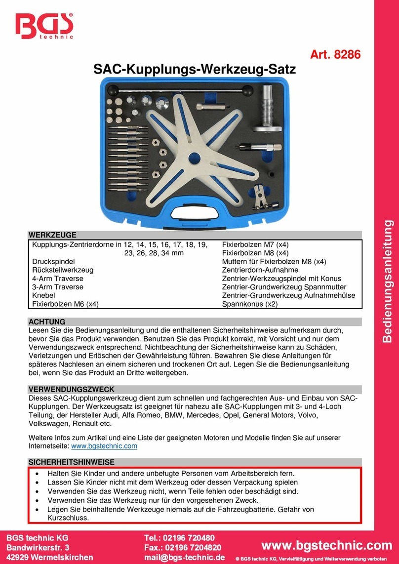 BGS technic 8286 instruction manual