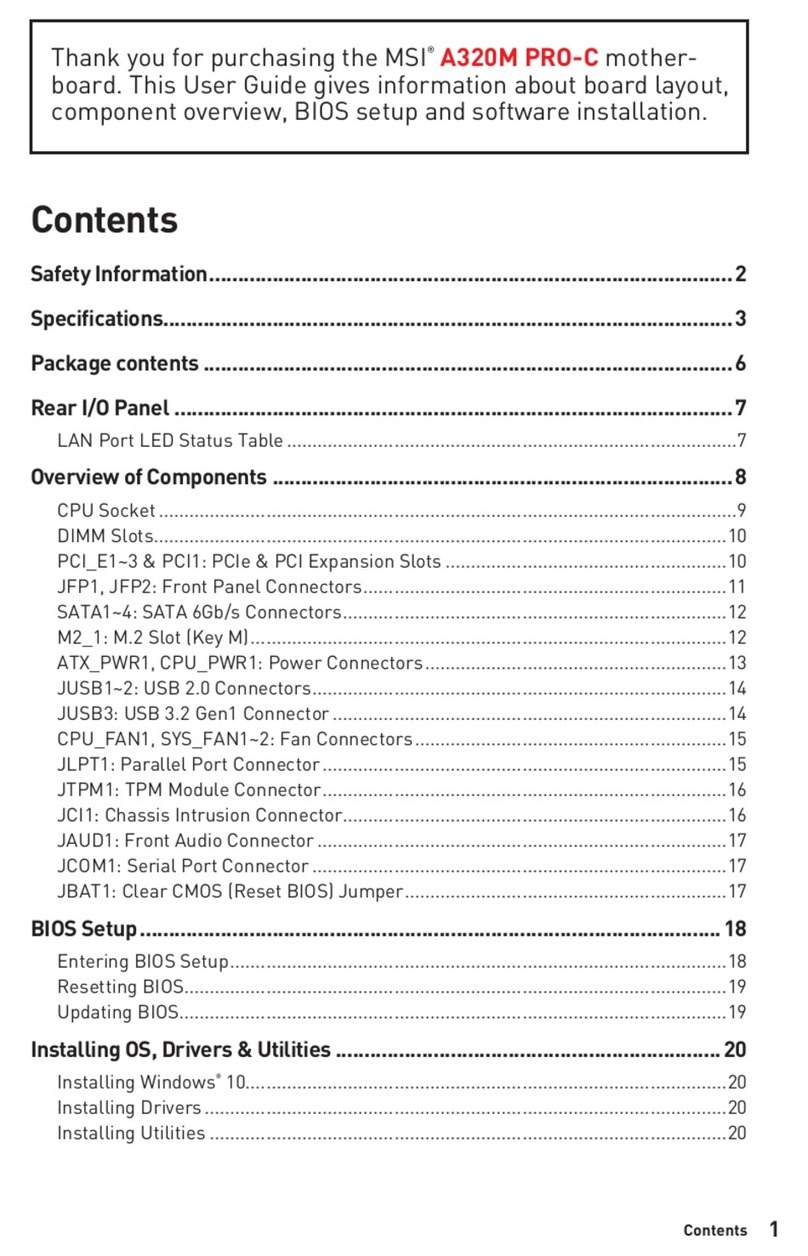MSI A320M PRO-C manual