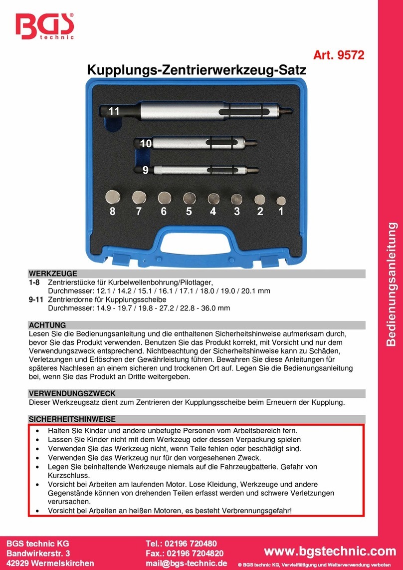 BGS technic 9572 User manual