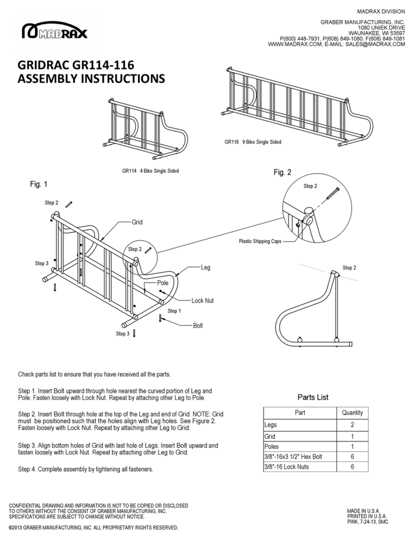 MADRAX GRIDRAC GR114 Assembly instructions