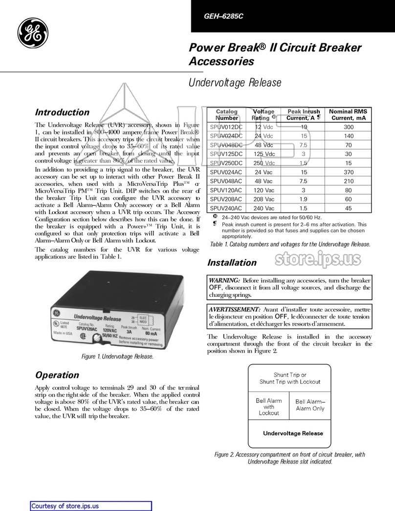 GE Power Break II User manual GE Power Break II User manual