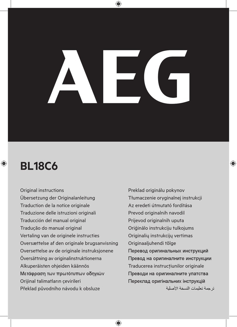 AEG BL18C6 User manual