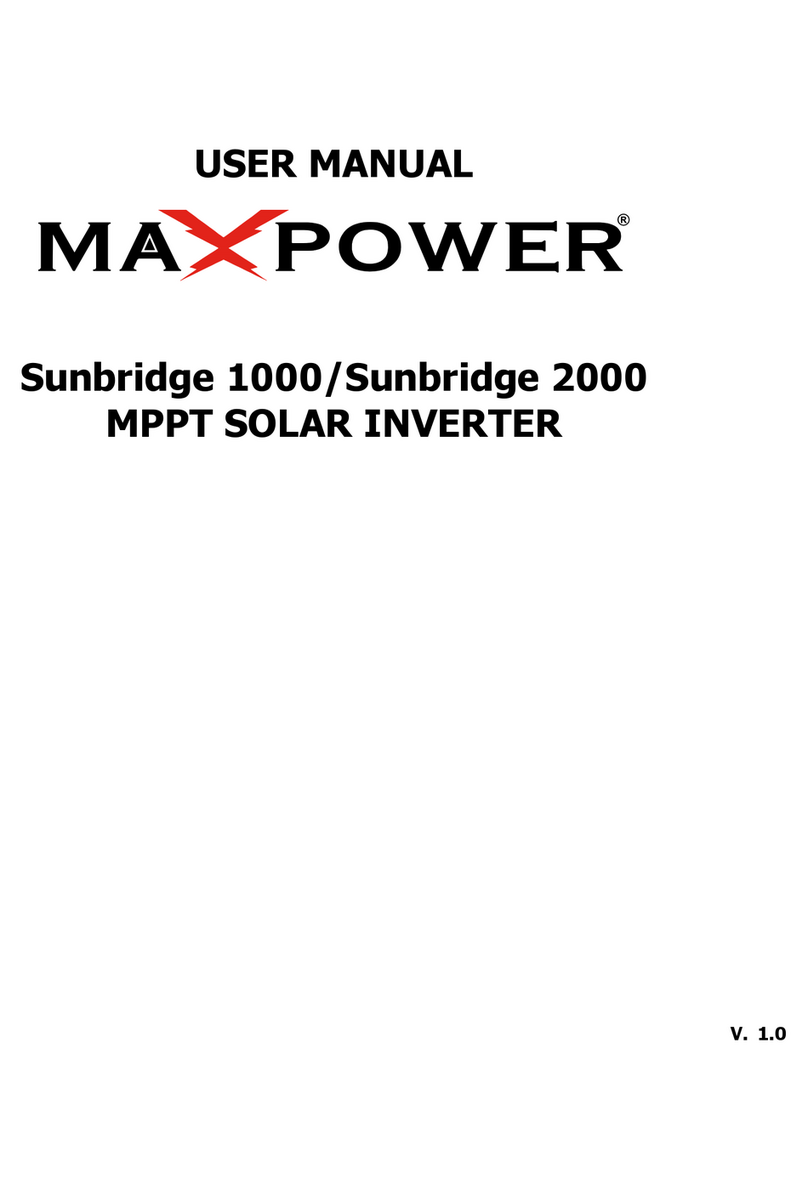 MaxPower Sunbridge 1000 User manual