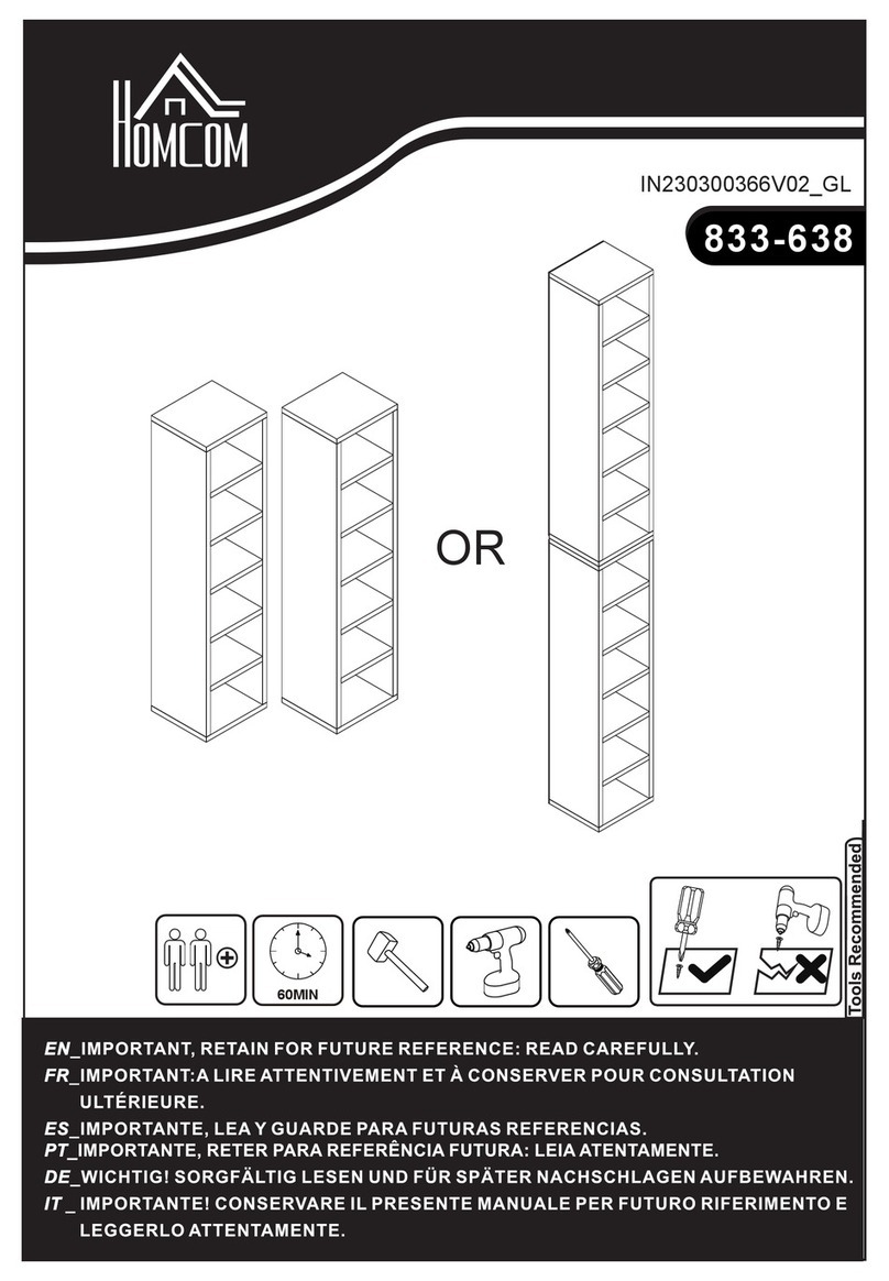 HOMCOM 833-638 User manual HOMCOM 833-638 User manual