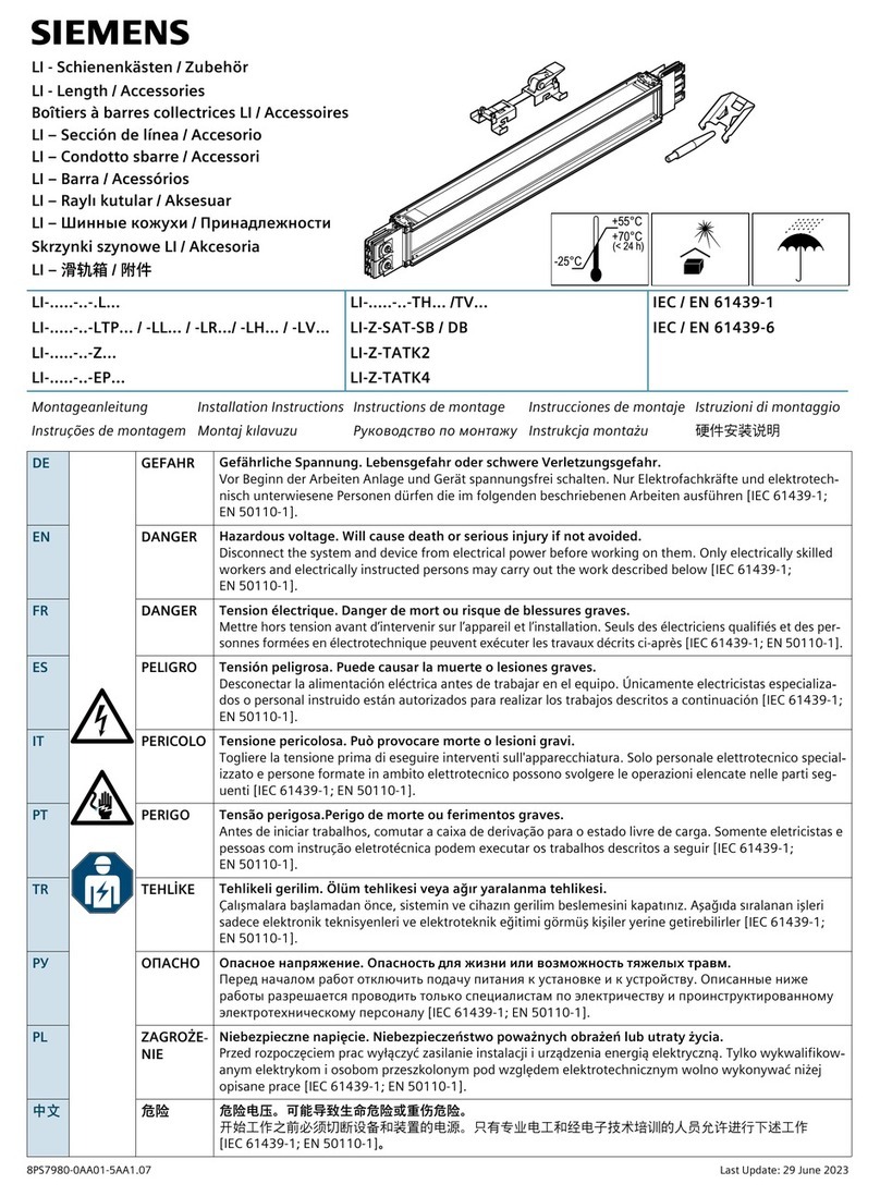 Siemens LI L Series User manual