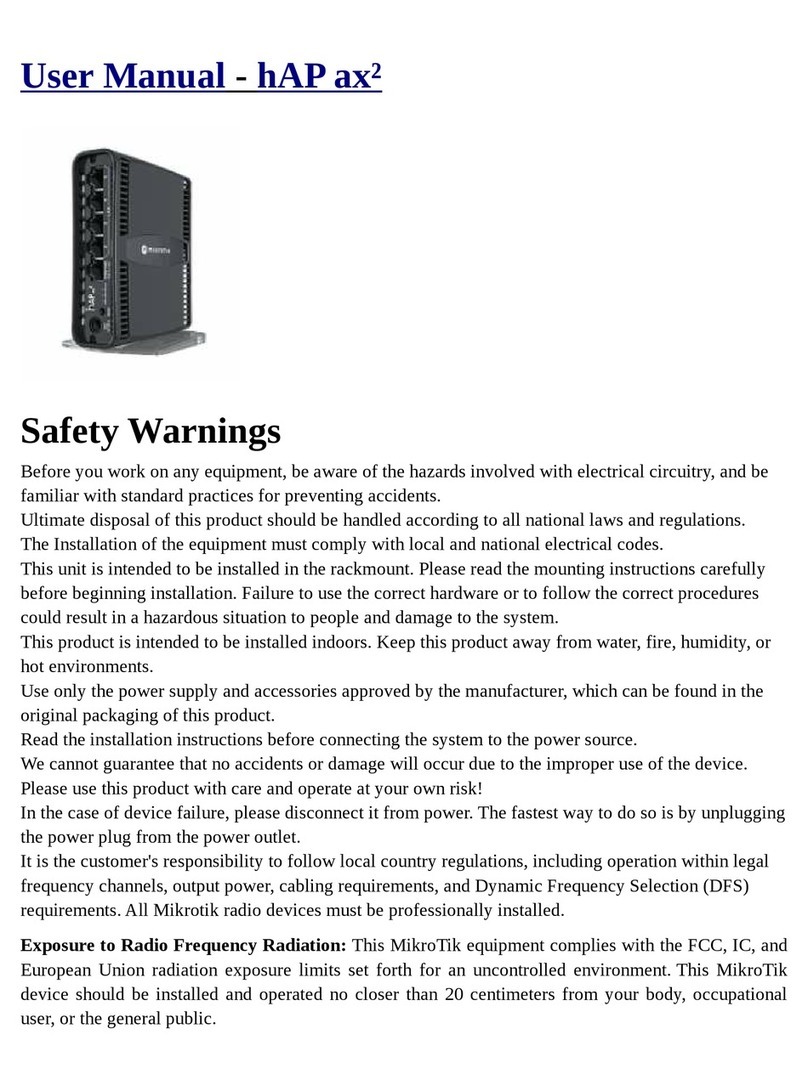 MikroTik hAP ax2 User manual