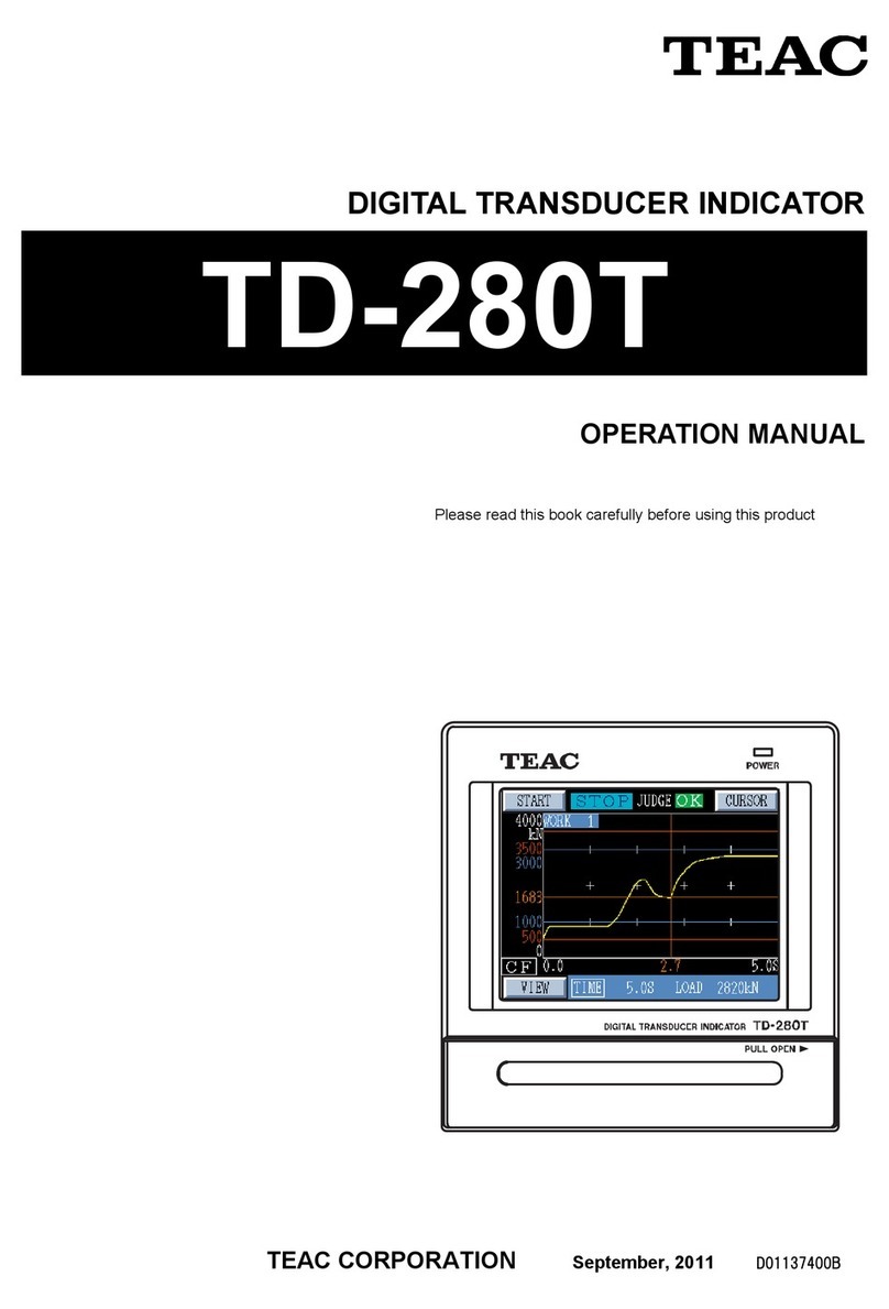 Teac TD-280T User manual
