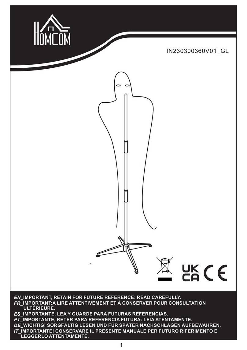 HOMCOM 844-687V00BK User manual