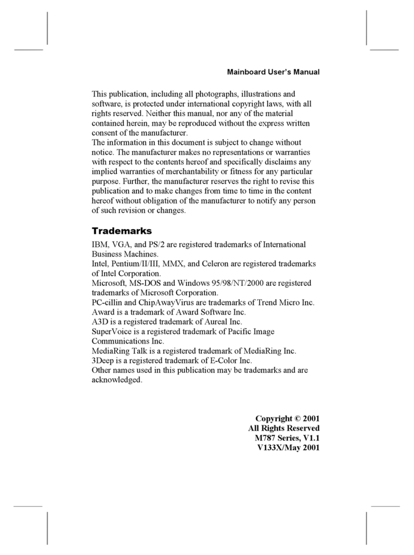 PCchips M787CLR user manual