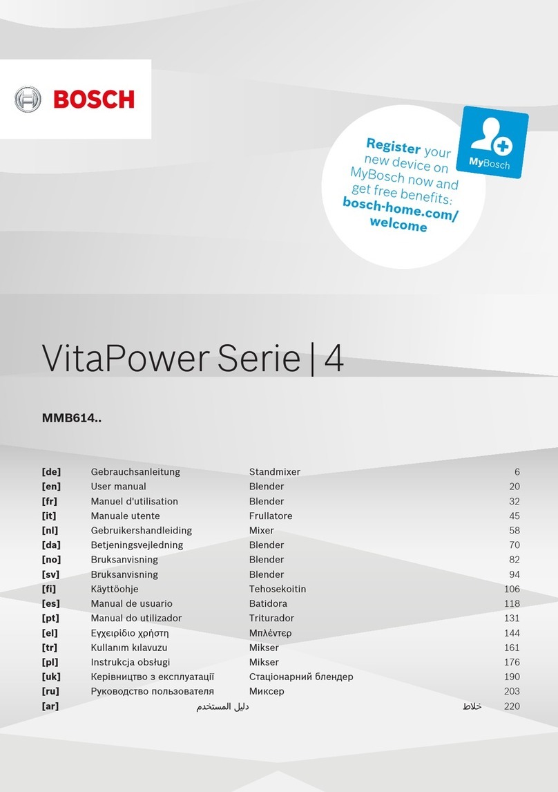 Bosch VitaPower MMB614 4 Series User manual