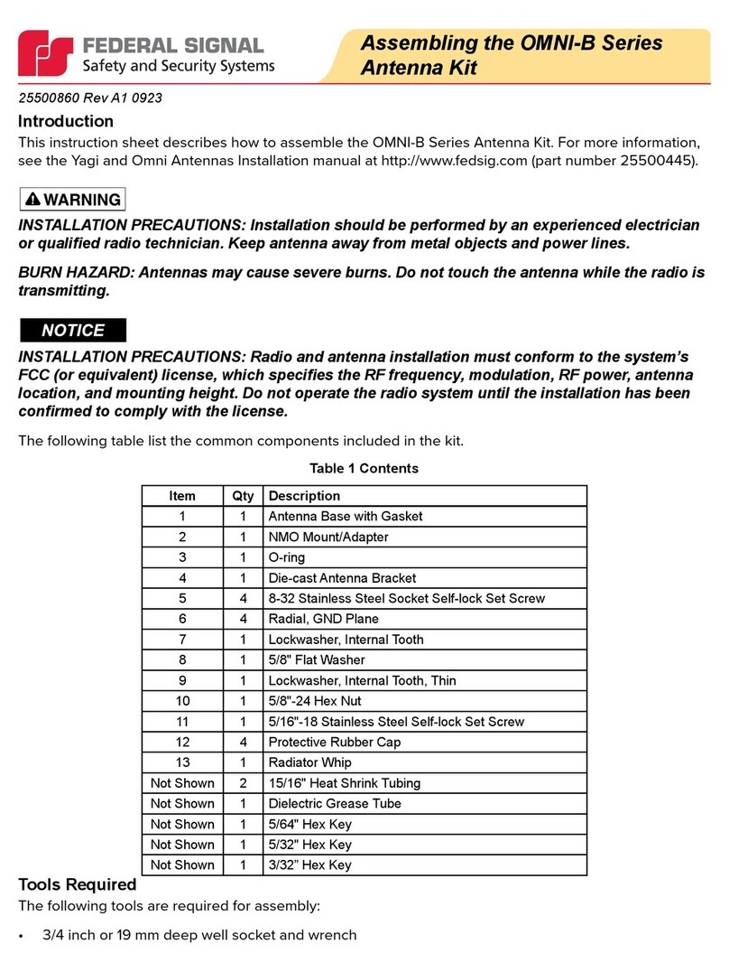 Federal Signal Corporation OMNI-B Series manual