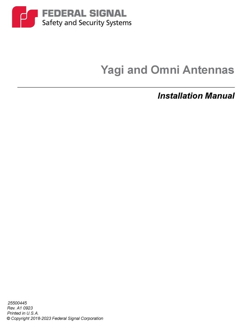 Federal Signal Corporation YAGI-1 User manual