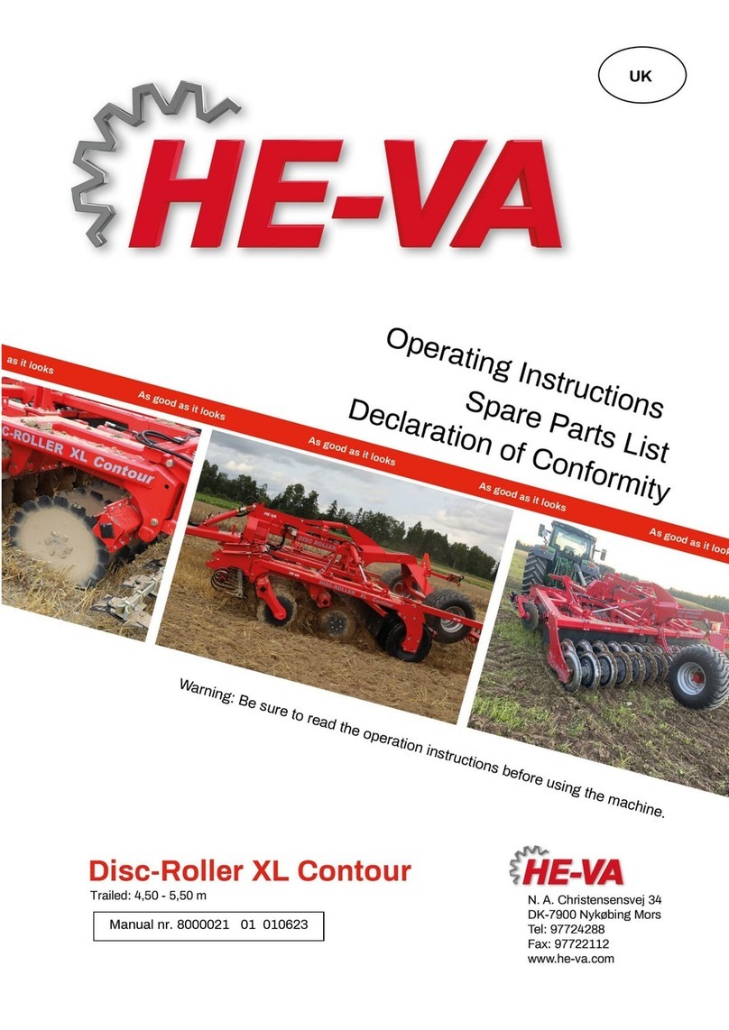 HE-VA Disc-Roller XL Contour Operating instructions/spare parts list