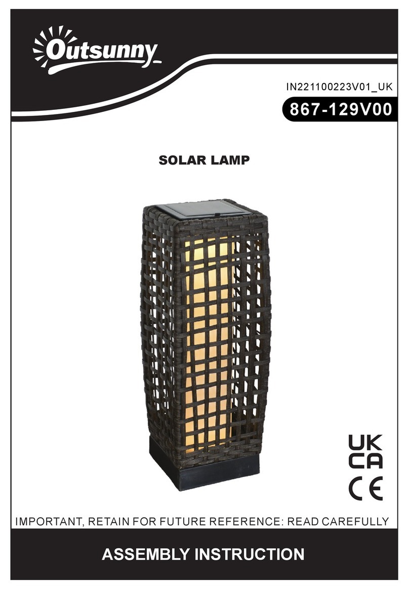 Outsunny 867-129V00 Assembly instruction
