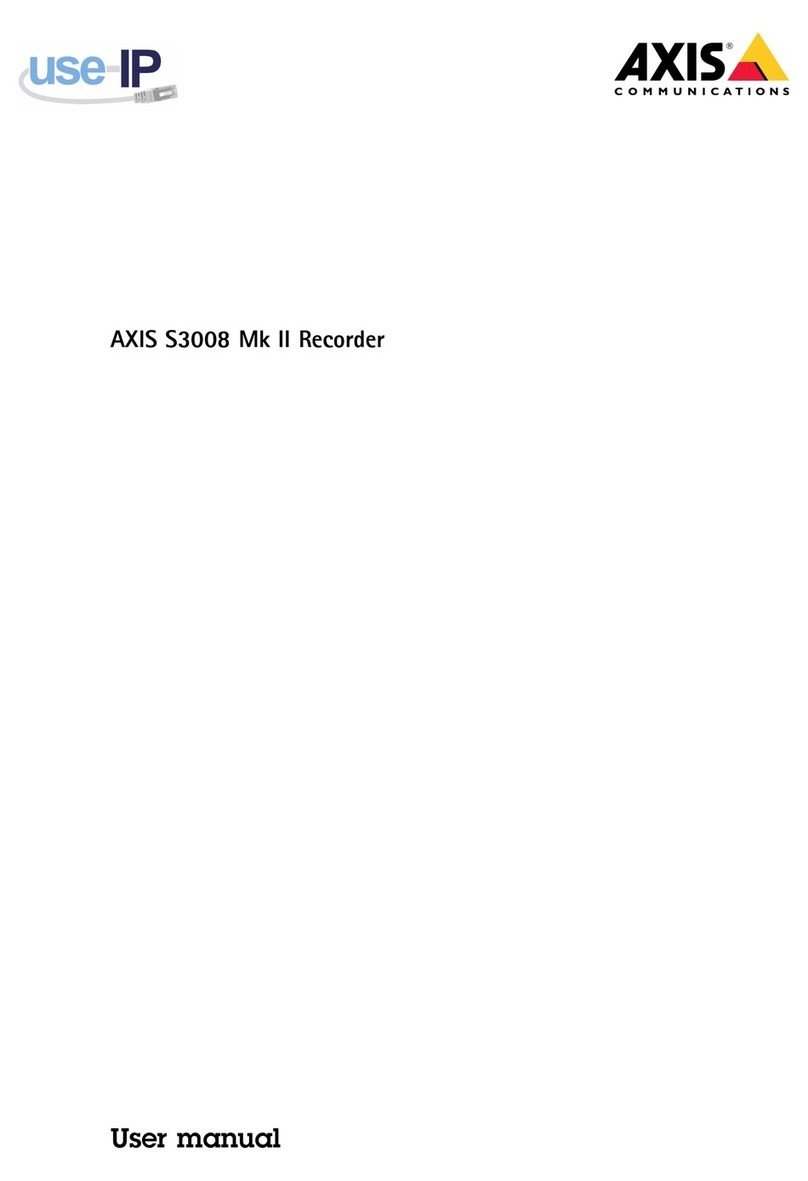 Axis S3008 Mk II User manual Axis S3008 Mk II User manual