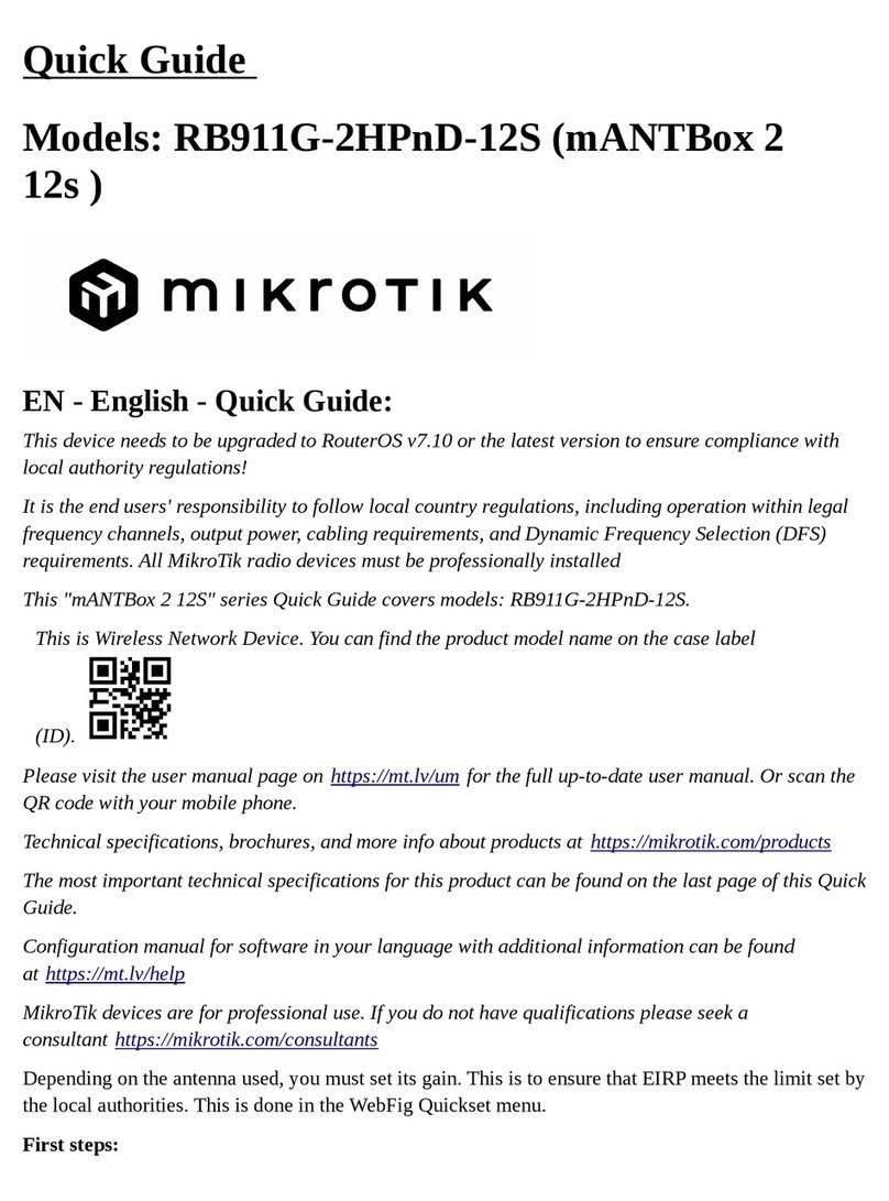 MikroTik mANTBox 2 12s User manual MikroTik mANTBox 2 12s User manual