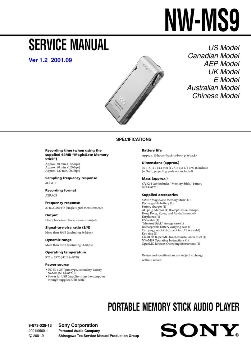 Sony NW-MS9 SonicStage v2.0 User manual