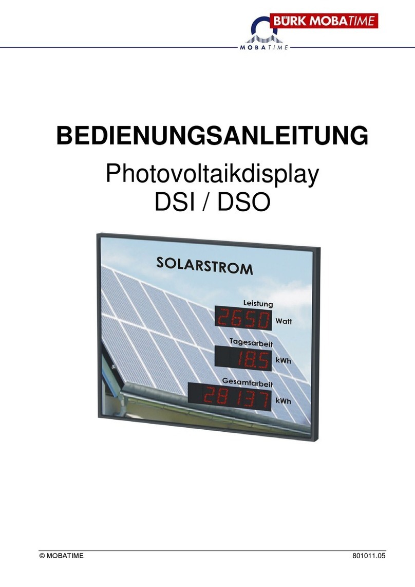 Bürk Mobatime DSI Series Operation manual Bürk Mobatime DSI Series Operation manual