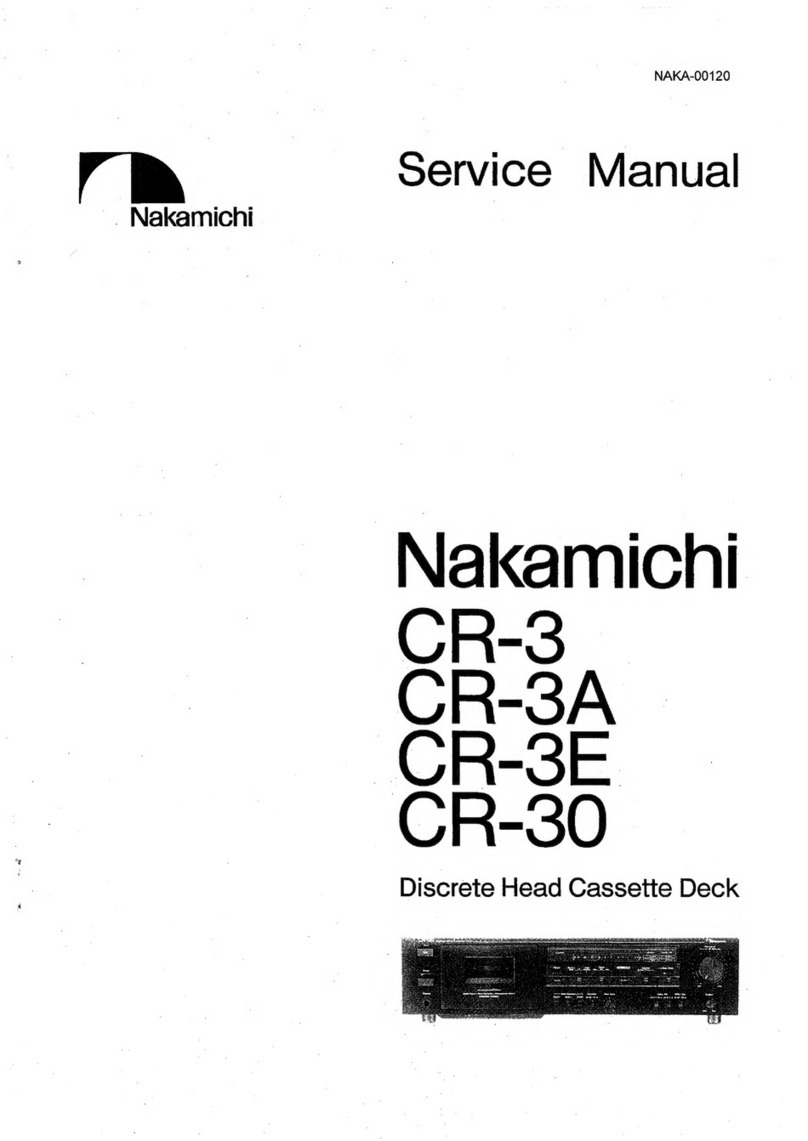 Nakamichi CR-3 Service manual
