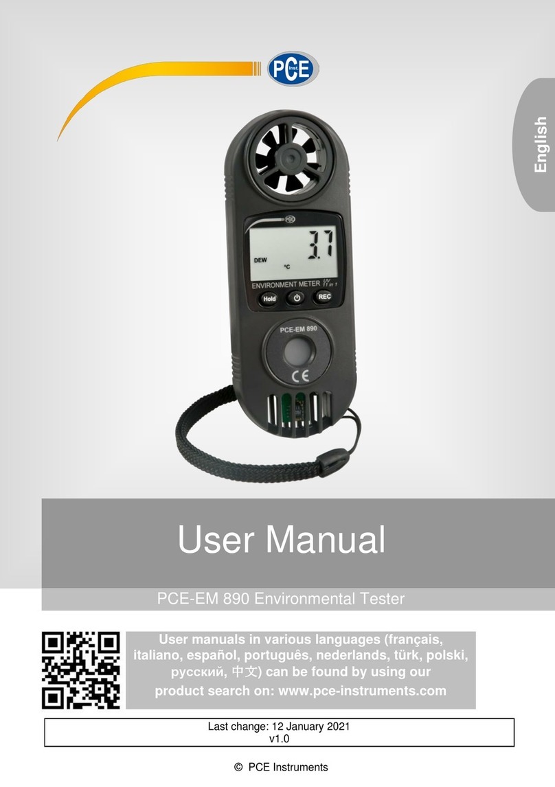 PCE Instruments PCE-EM 890 user manual