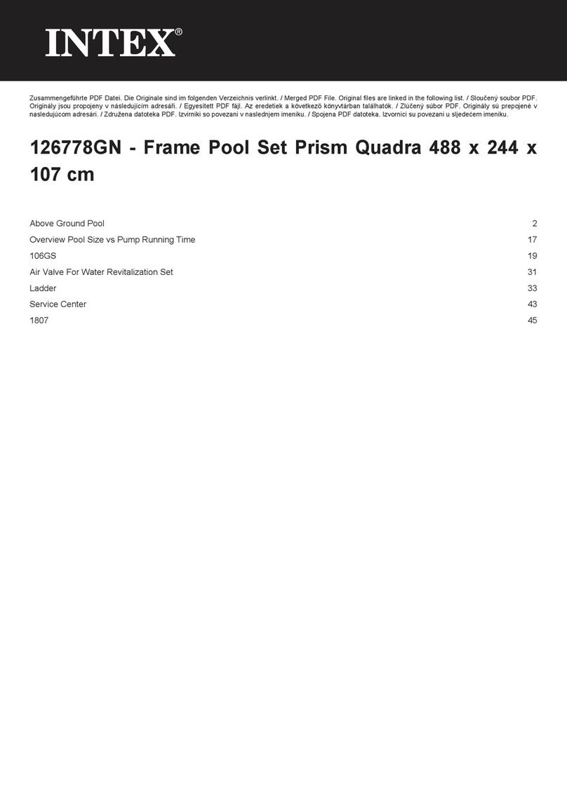 Intex Rectangular Ultra Frame 126778GN User manual