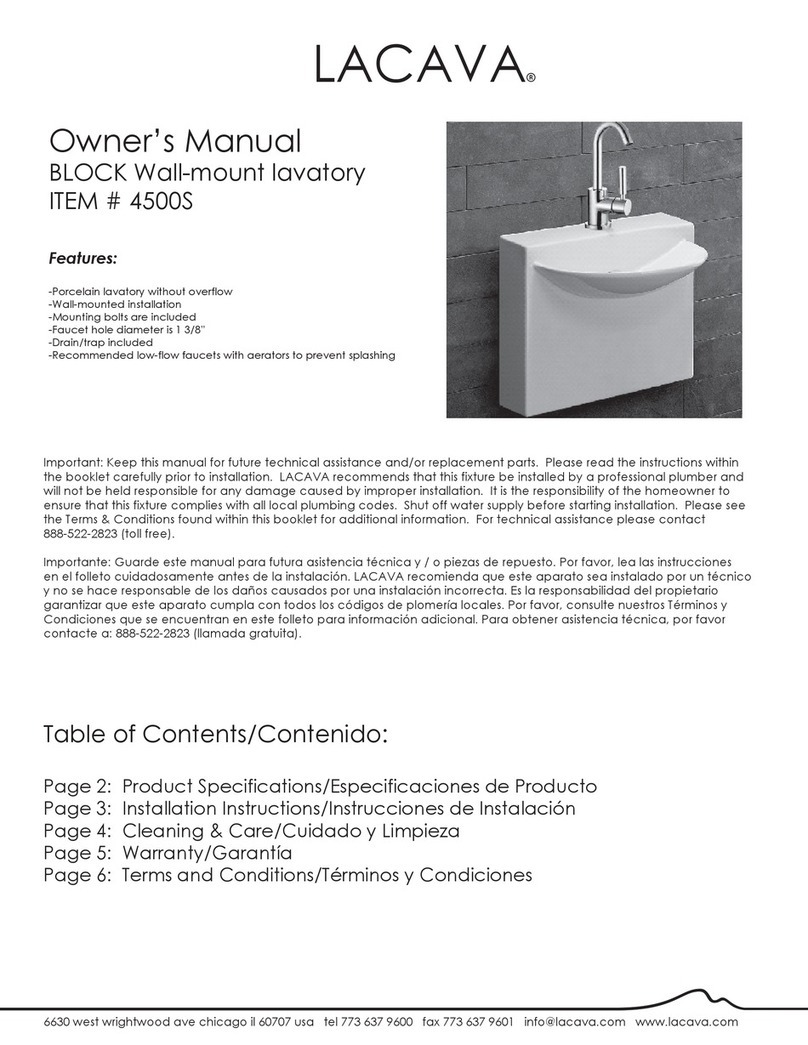 Lacava BLOCK 4500S User manual
