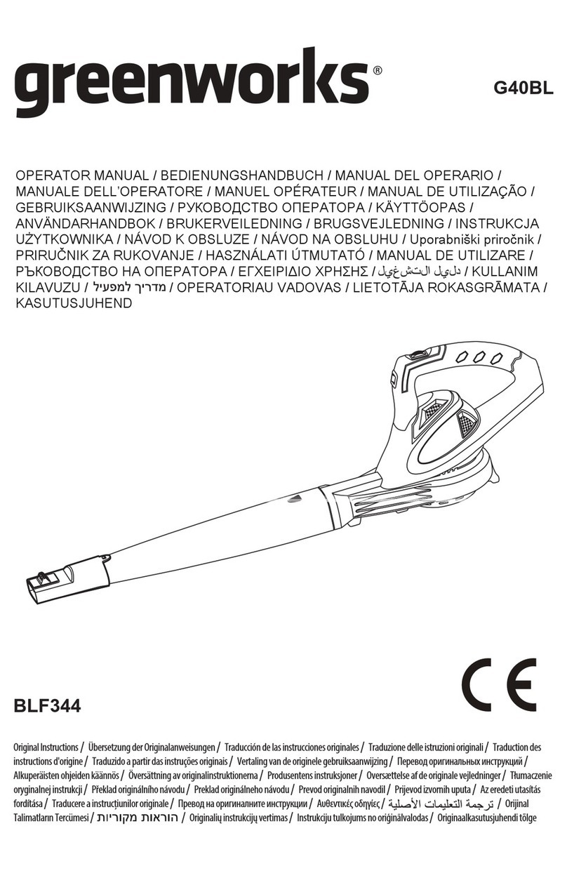 GreenWorks G40BL User manual
