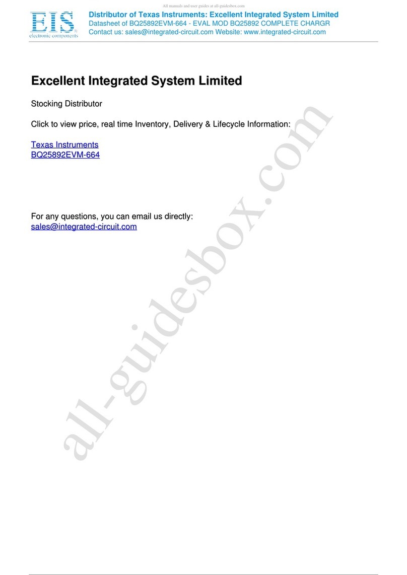 Texas Instruments bq2589EVM user guide