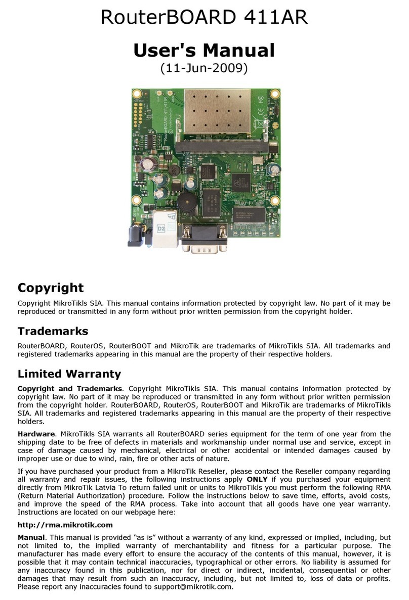 MikroTik RouterBOARD 411AR user manual