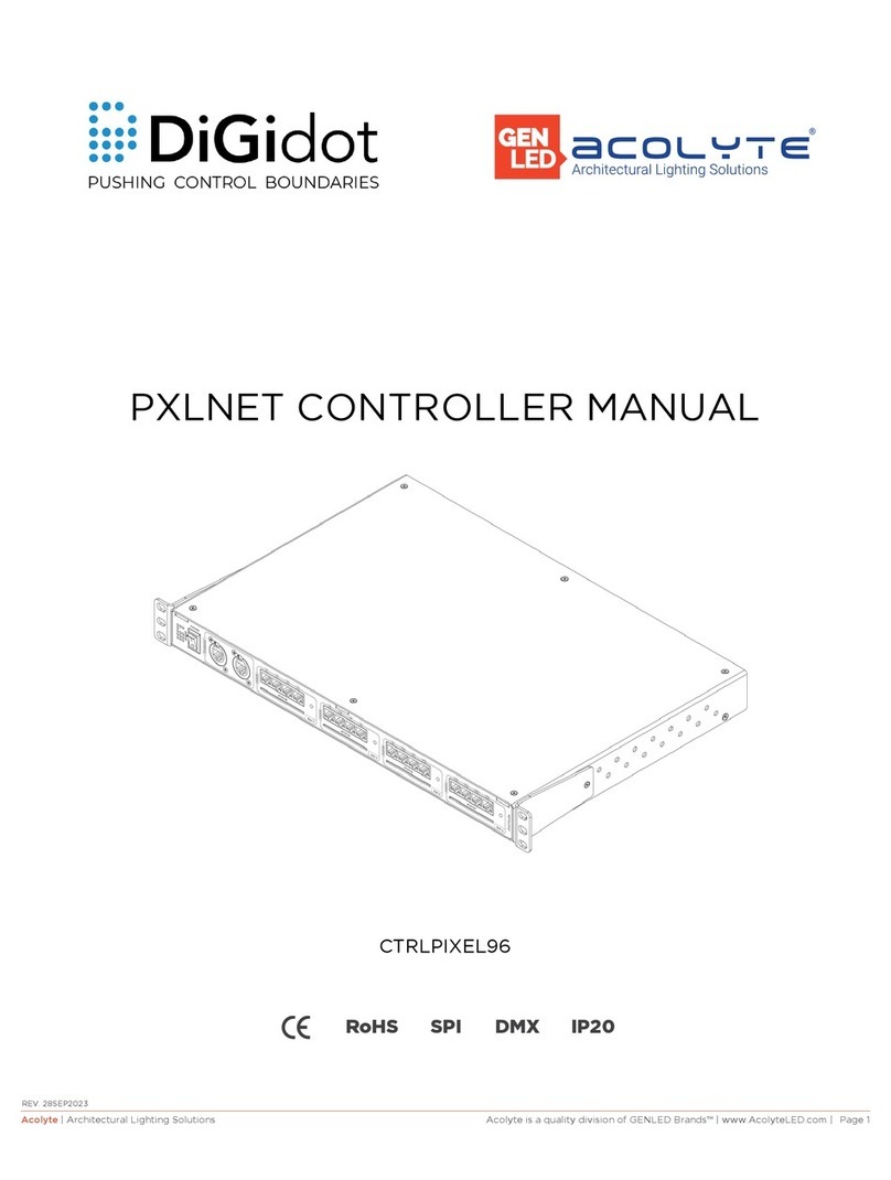 GENLED Acolyte DiGidot CTRLPIXEL96 User manual