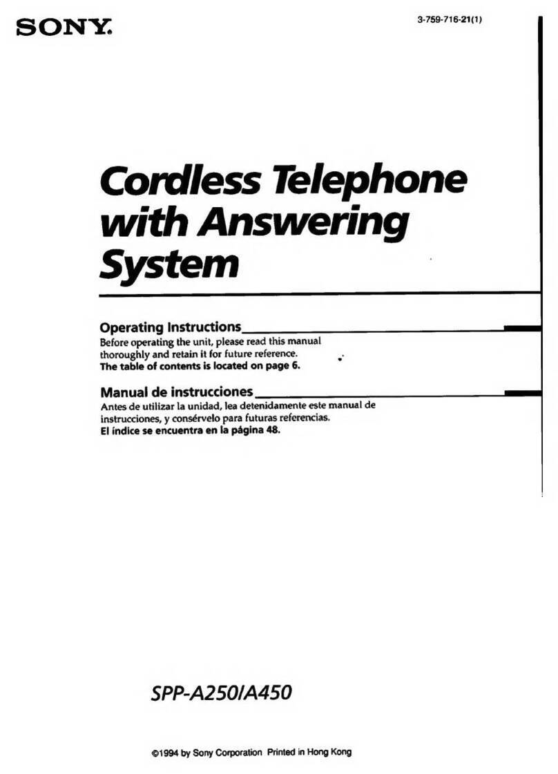 Sony SPP-A250 Primary operating instructions