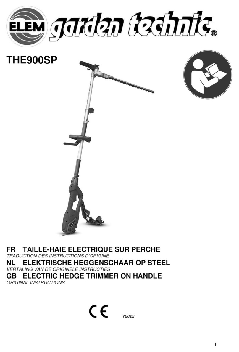 Elem Garden Technic THE900SP User manual