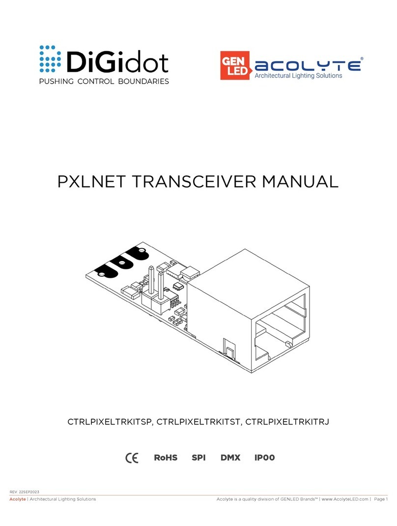 GENLED Acolyte DiGidot CTRLPIXELTRKITSP manual