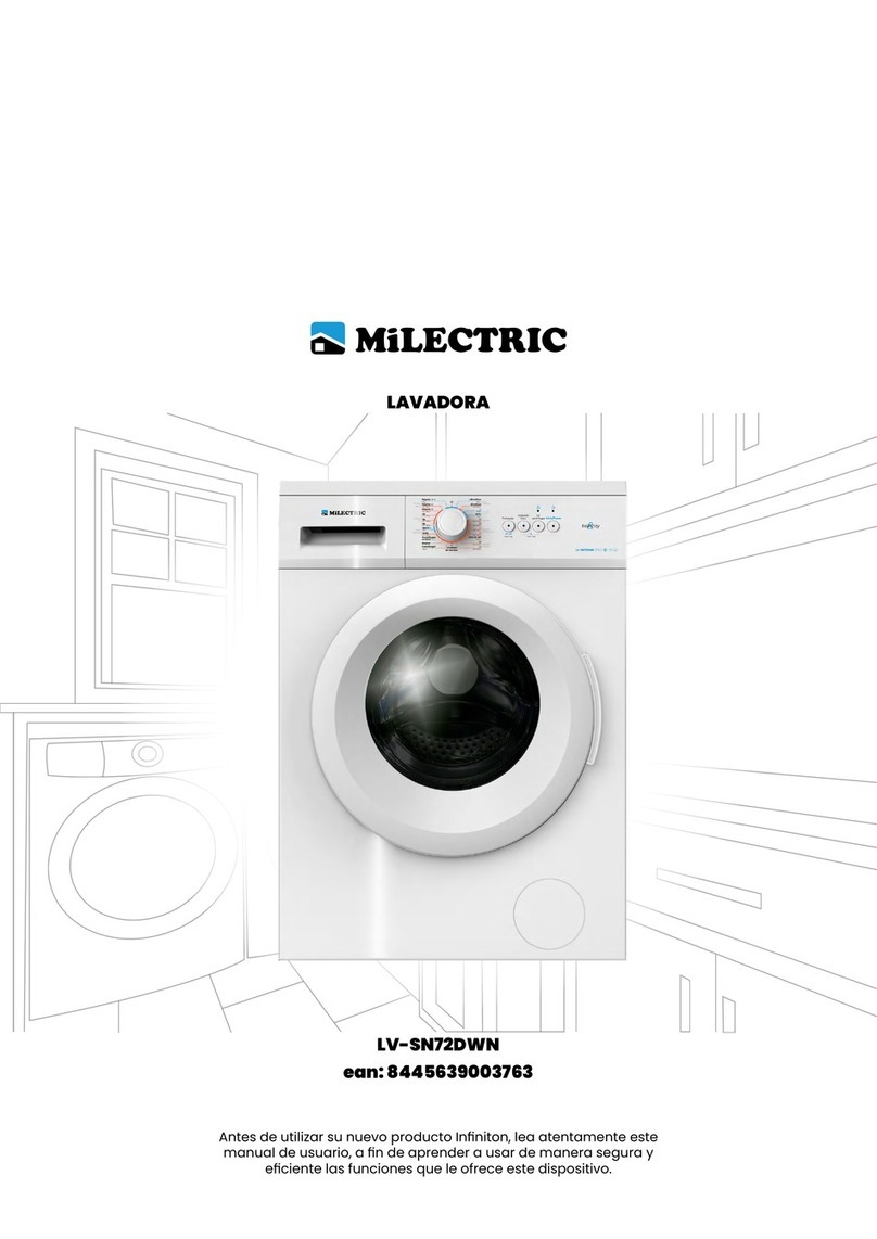 MiLECTRIC LAVADORA LV-SN72DWN manual