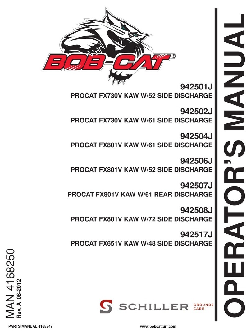 Schiller BOB-CAT PROCAT FX730V KAW W/52 SIDE... User manual