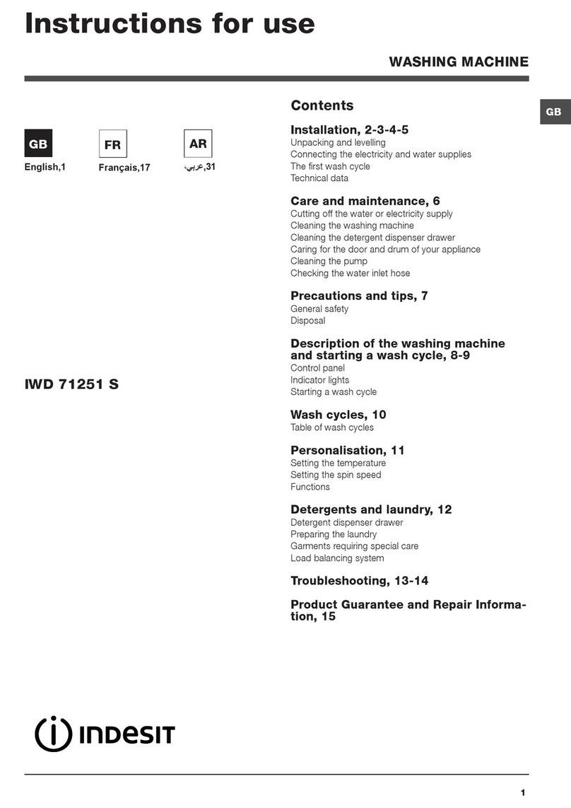 Indesit IWD 71251 S User manual