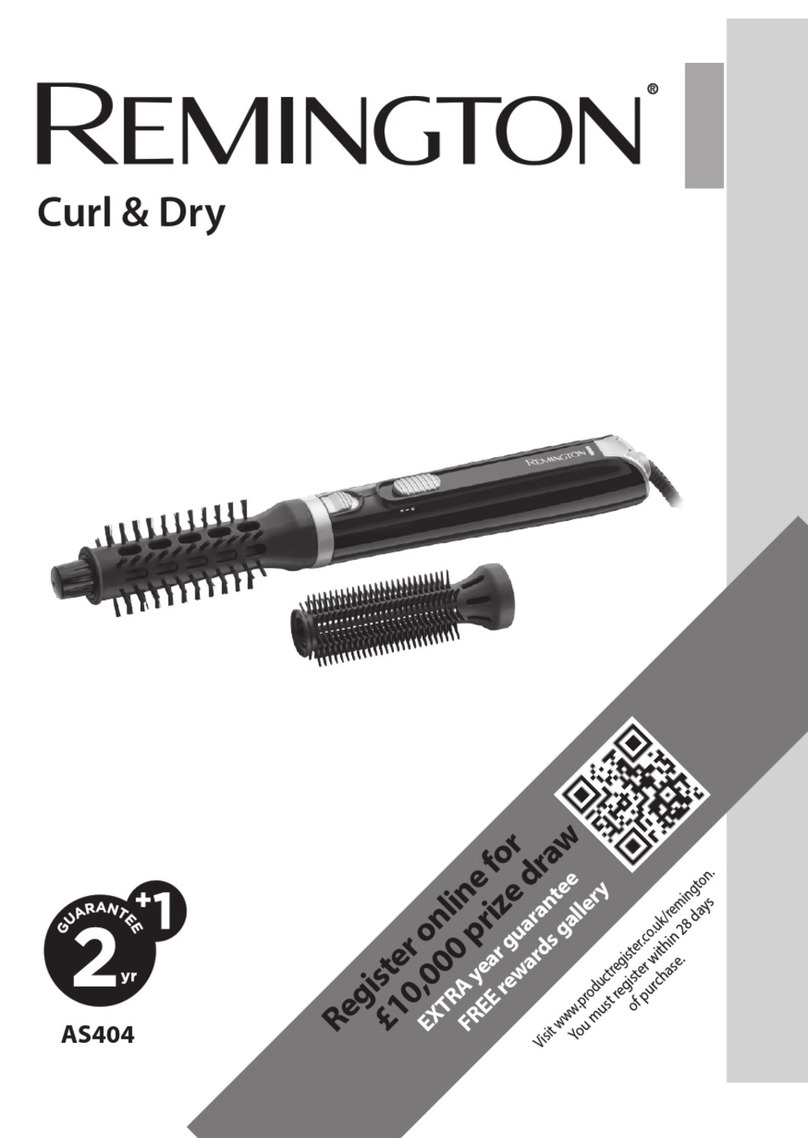 Remington Curl & Dry AS404 User manual