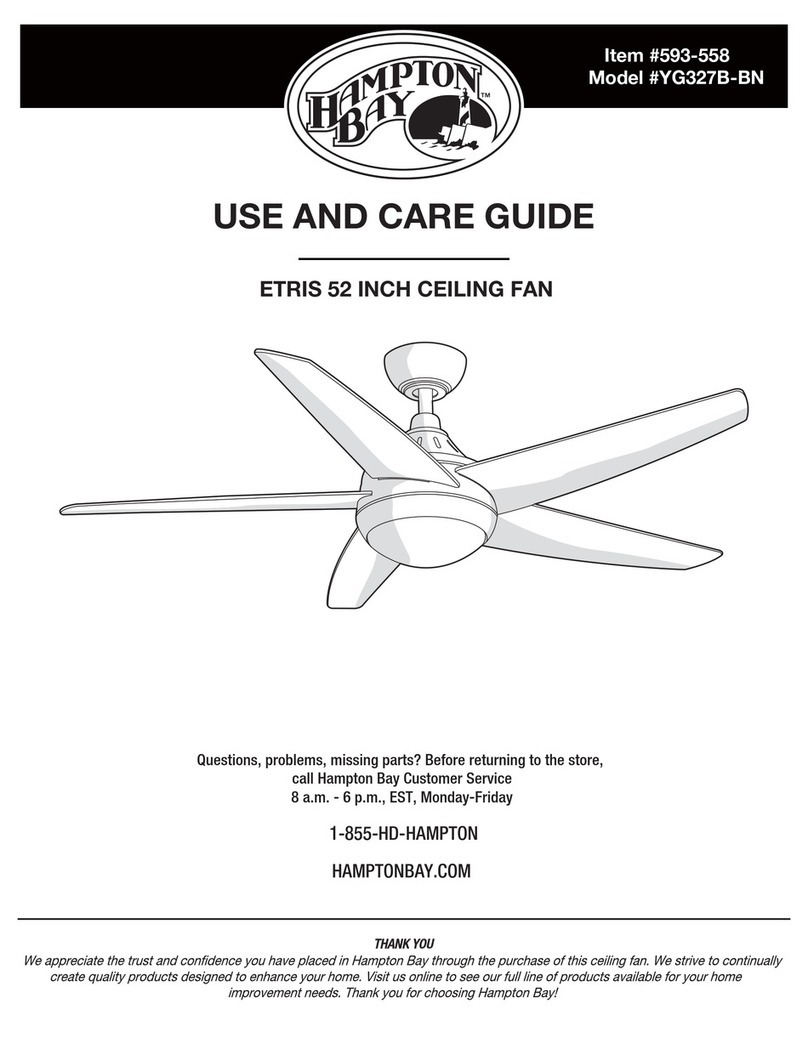 HAMPTON BAY ETRIS 52 User manual