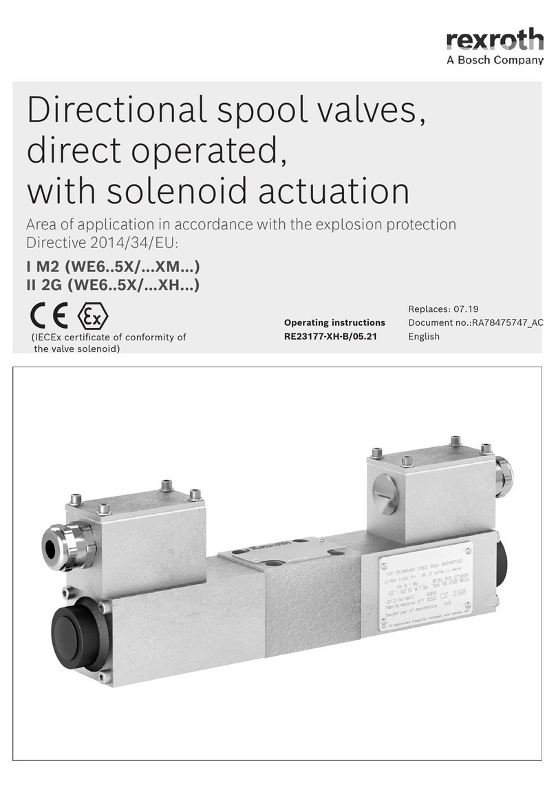 Bosch rexroth WE6 5X Series User manual