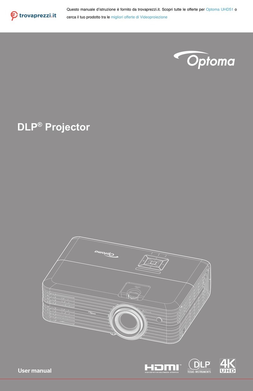 Optoma UHD51 User manual