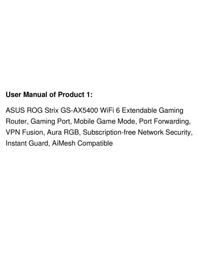 Asus ROG Strix GS-AX5400 User manual